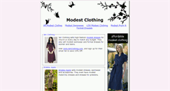 Desktop Screenshot of modestclothingsite.com